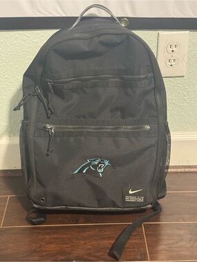 RARE Carolina Panthers Team Issued Nike Elite Backpack NFL Player Equipment Bag